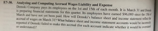 Analyzing and Computing Accrued Wages Liability and Expense Analyzing and Computing Accrued