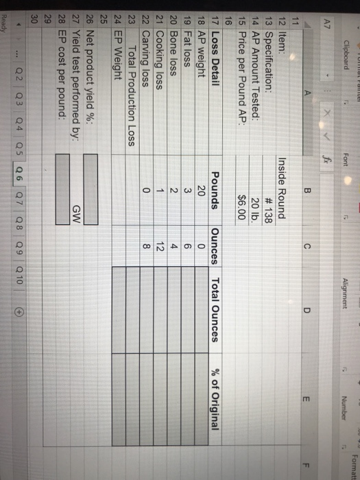 foodservice at a large retirement center, and she has asked Gerry, one