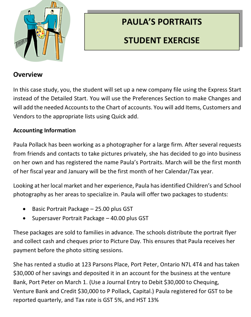  Overview In this case study, you, the student will set up