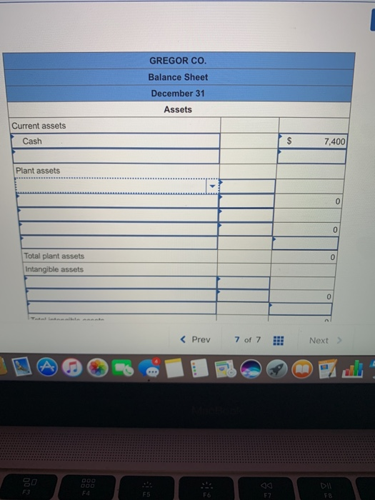 attempt. View Check my work Exercise 8-21 Preparing a balance sheet LO