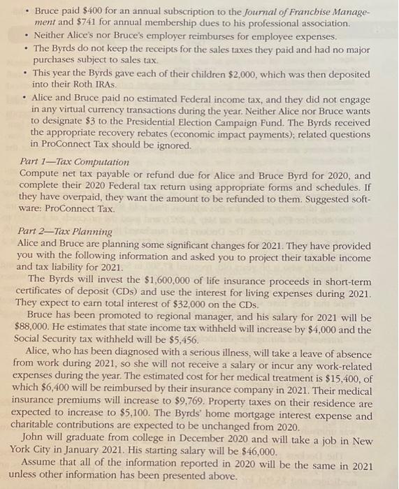 Social Security numbers are 123-45-6784 and 111-11-1113, respectively. Alice's birthday is Decision