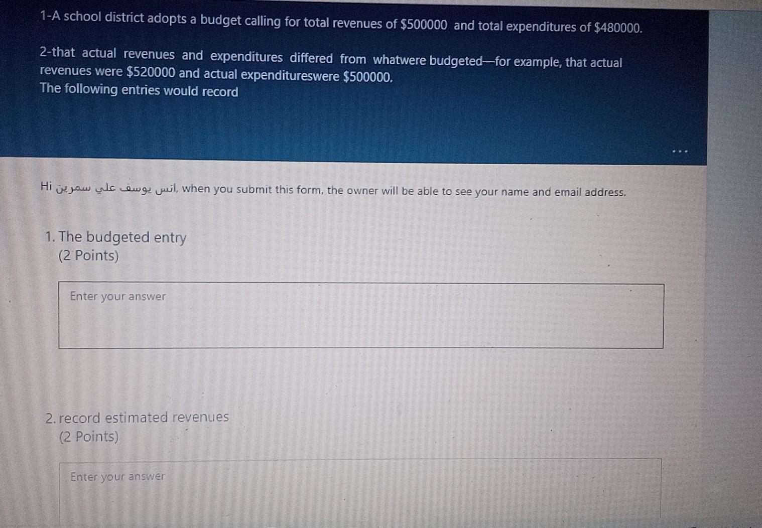 Old MathJax webview 1-A school district adopts a budget calling for total