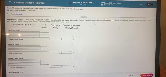 = Homework: Chapter 4 Homework Question 5, E4-20A (sim Puro HW