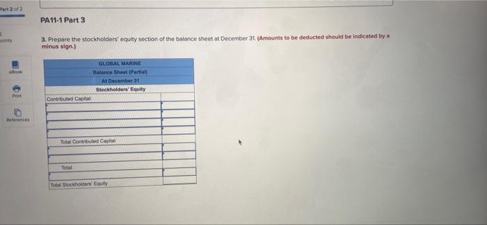 Journal Entries, and preparing a Partial Balance Sheet Involving Stock Issuance and