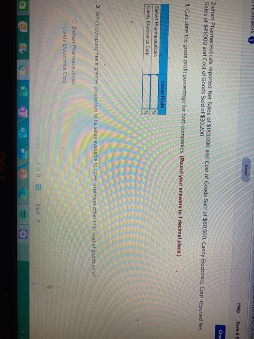  1 Homework i Por 252Ffrar Saved Help Save & E Cher