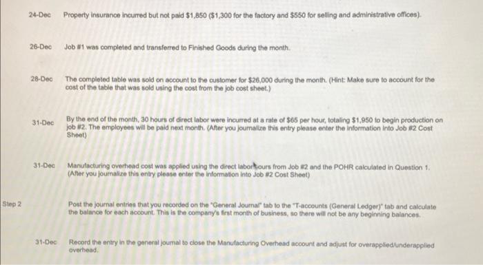 manufactures specially tables. Each table is specially customized for the customer. This