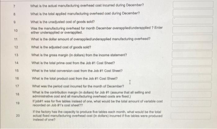 month, you have been asked to develop and manulacture two new tables