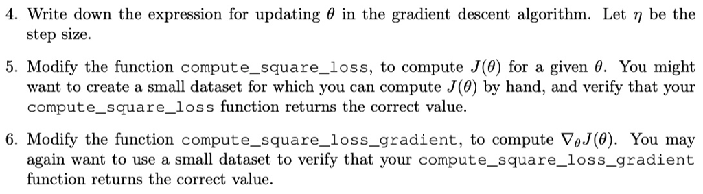 In linear regression, we consider the hypothesis space of linear functions ho