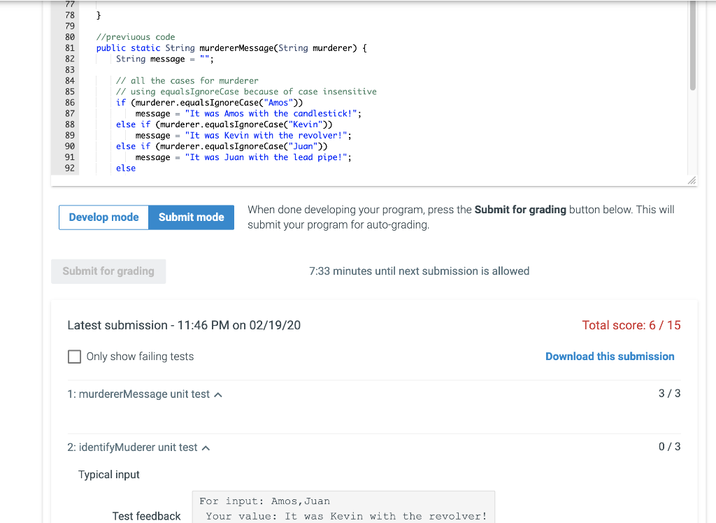 make an additional user-defined method that can take multiple suspects with an