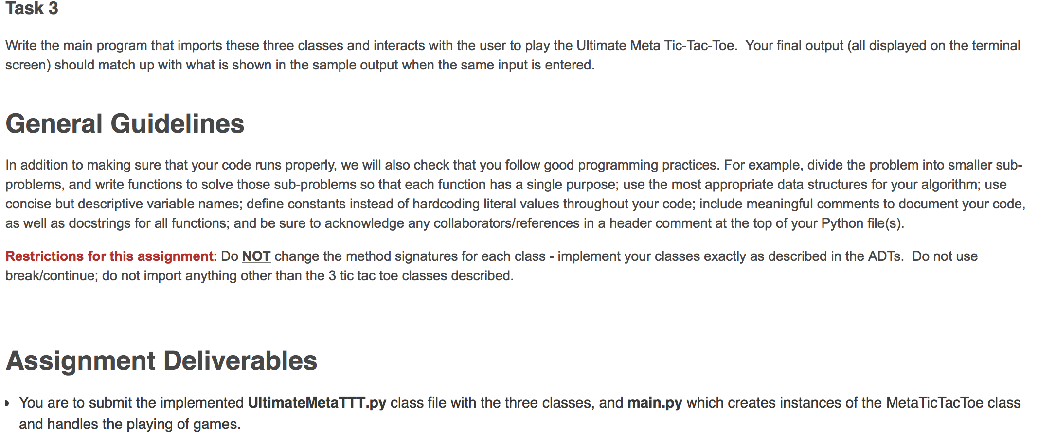 the current state of the board, formatted with column and row indices