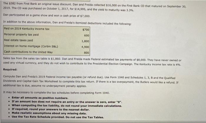 B. Butler and Freida C. Butler, husband and wife, file a joint