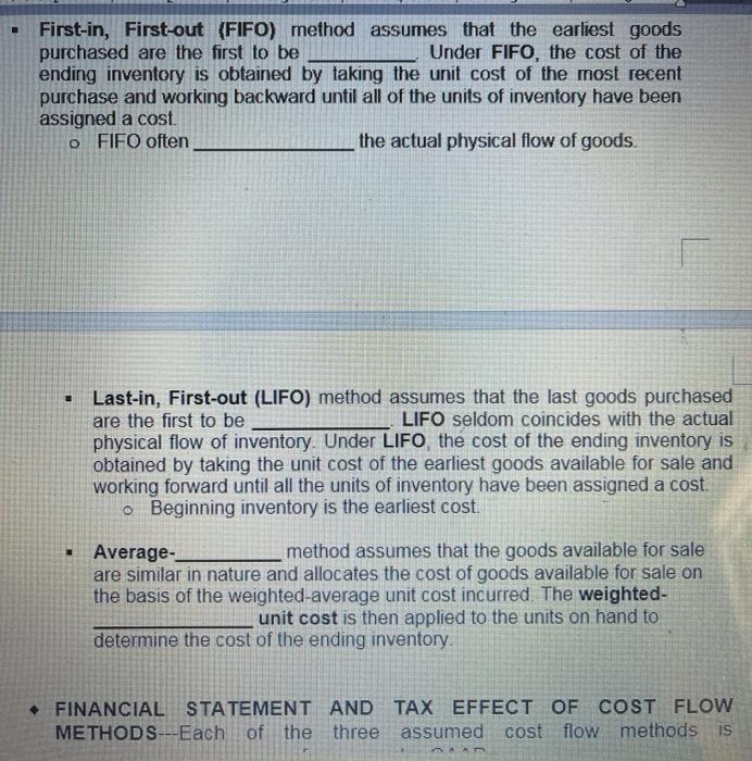 - Classifying Inventory-depends on whether the firm is a merchandiser or a