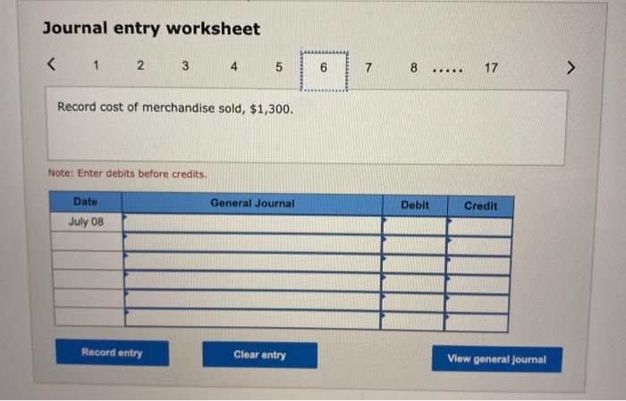 point, invoice dated July 1. 2 Sold merchandise to Creek Co. for