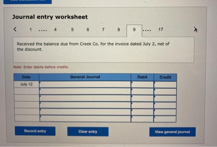 freight charges on the purchase of July 1. # Sold merchandise that