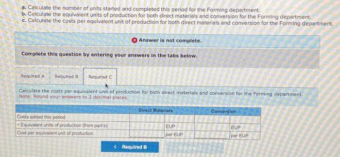 and painting. The company uses the weighted average method and it reports