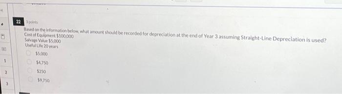  2 Jpoins Baved on the information below, what amount should be