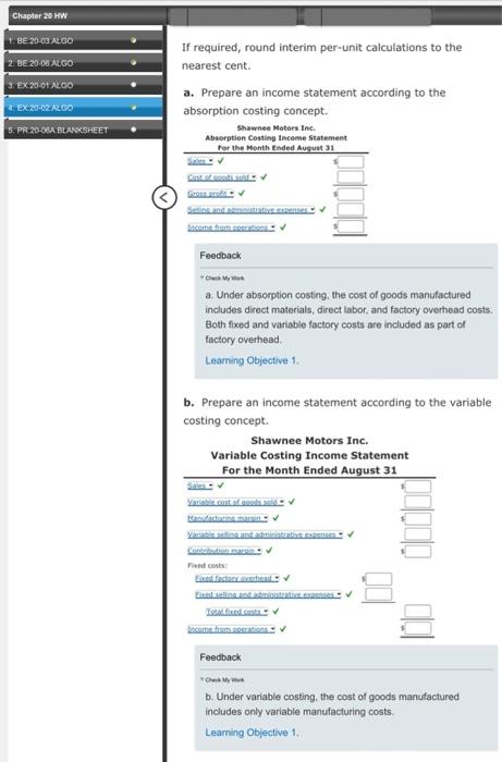  If required, round interim per-unit calculations to the nearest cent. a.