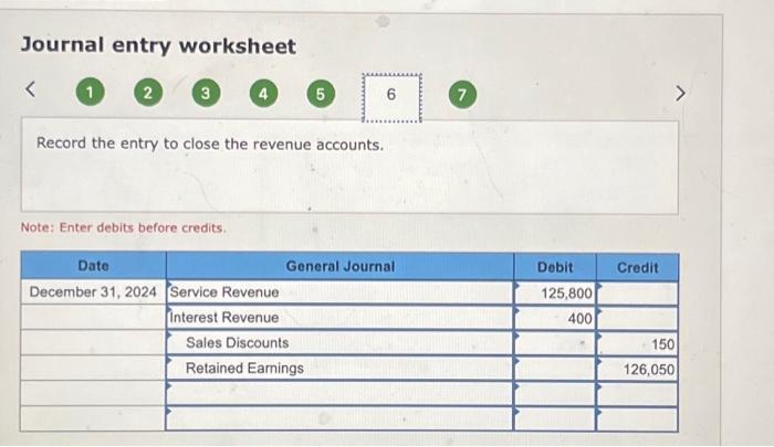 the revenue accounts. Note: Enter debits before credits. The general ledger of