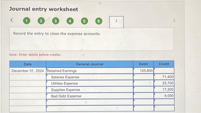 Pop's Fireworks includes the following account balances in 2024: In addition, the