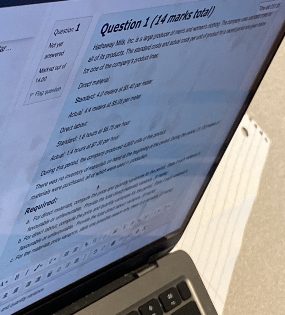  Question 1 Question 1 (14 marks total) mentess ar... Notyet answered