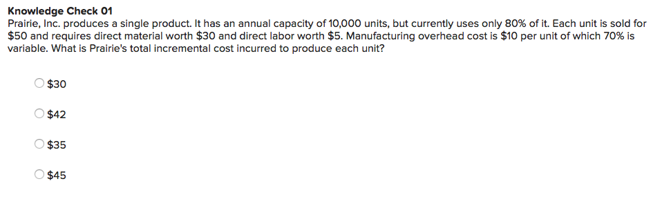 cost O differential cost opportunity cost