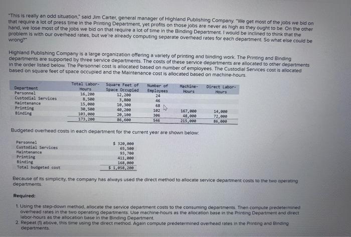  "This is really an odd situation," said Jim Carter, general manager