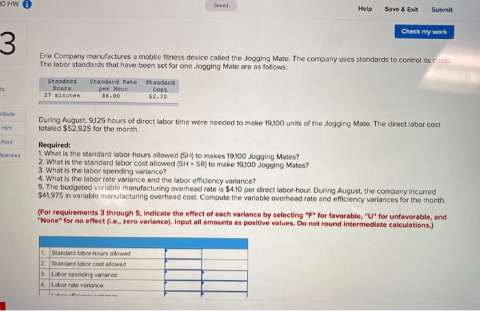 10 HW 0 Saved Help Save & Exit Submit Check my