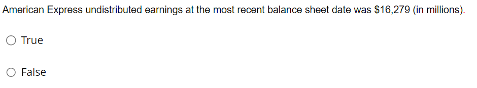 Express shareholders paid in excess of par value at the most recent