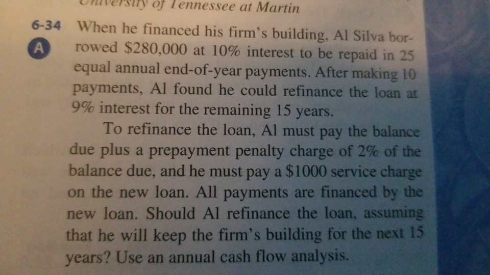 Pls write out what equations you used. Not excel. Uiversiy of