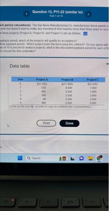 Chrome all 2023) Matthew Garcla it/26/23330 PMA lomework 8 Question 13, P11-22