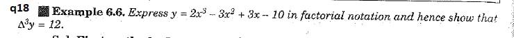  q18 Example 6.6. Express y = 2x3 - 3x + 3x