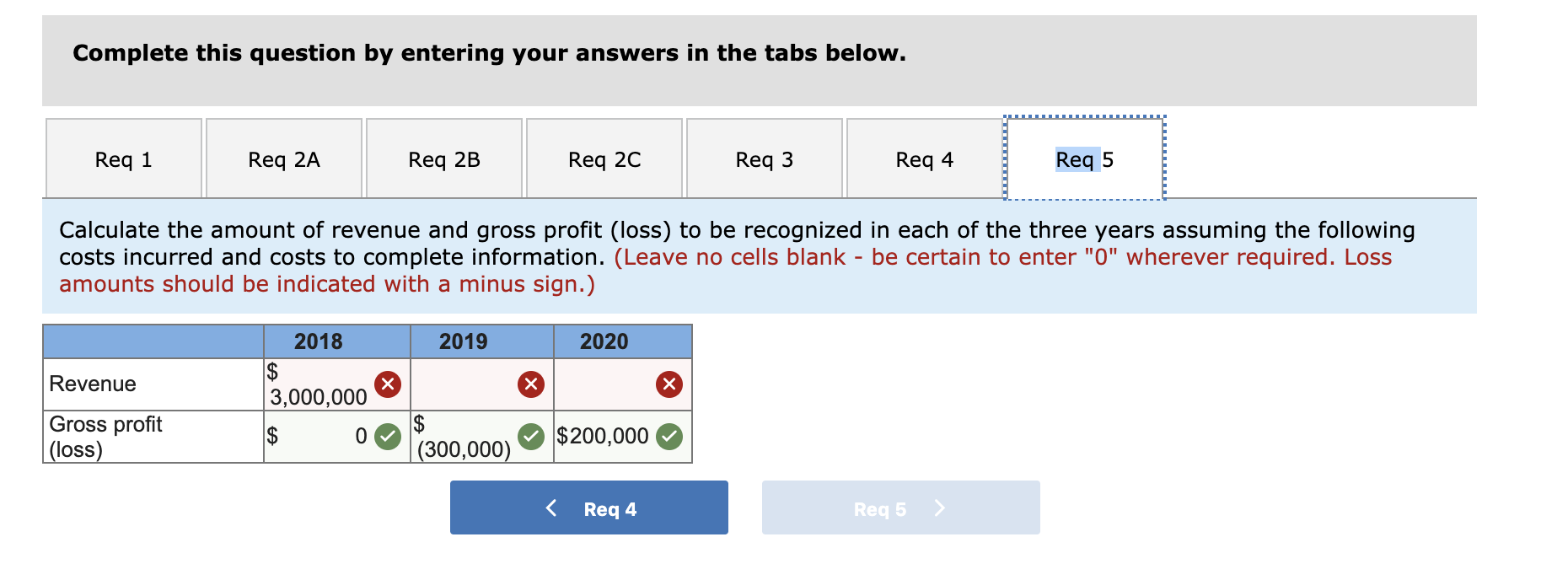 contract method of accounting for long-term construction contracts. Required: 1. Calculate the