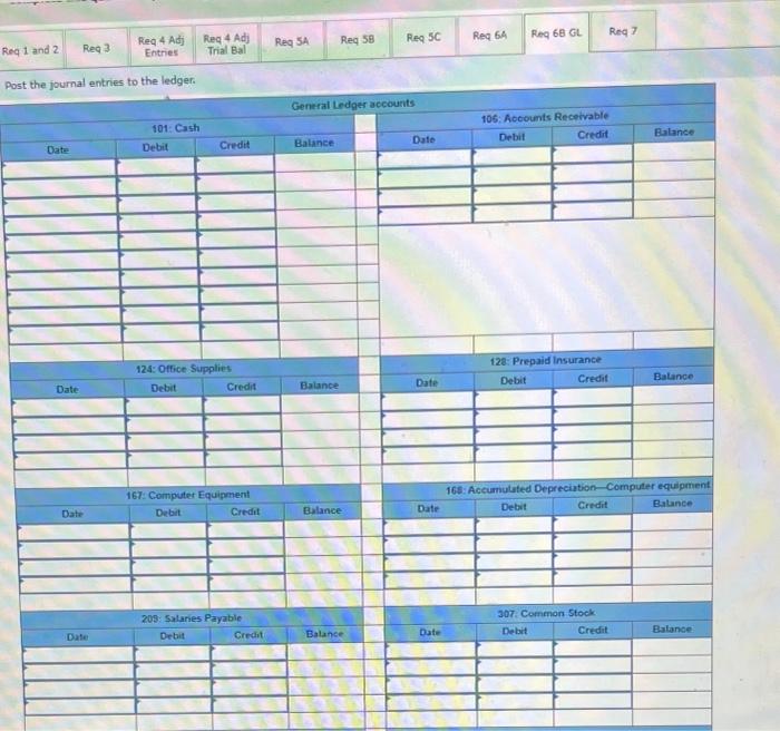the adjusted trial balance 5o. Prepare the income statement for the month