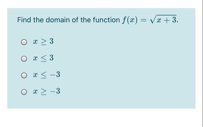 Find the domain of the function f@)