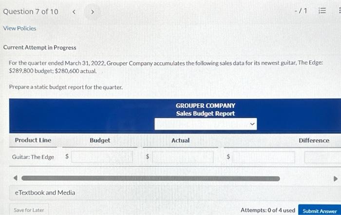  Current Attempt in Progress For the quarter ended March 31, 2022,