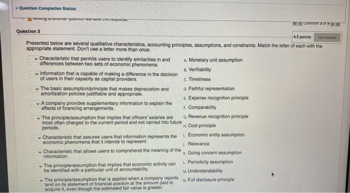  Question Completion Status: WU Weer Wave UTE PO Vescono Question 3