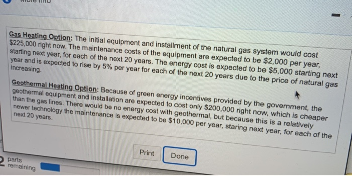 Chapter 6- Comparison of Alternatives Save 1 of 8 (0 complete) HW