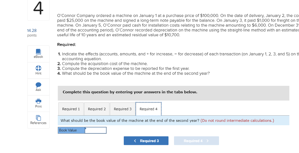 balance. On January 3, it paid $1,000 for freight on the machine.