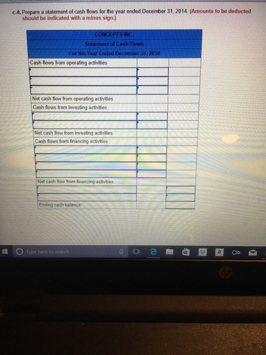 January 1 2014. Further analysis of the company's cash account indicated that