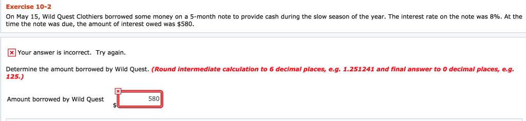 Can someone please help me Exercise 10-2 On May 15, Wild Quest