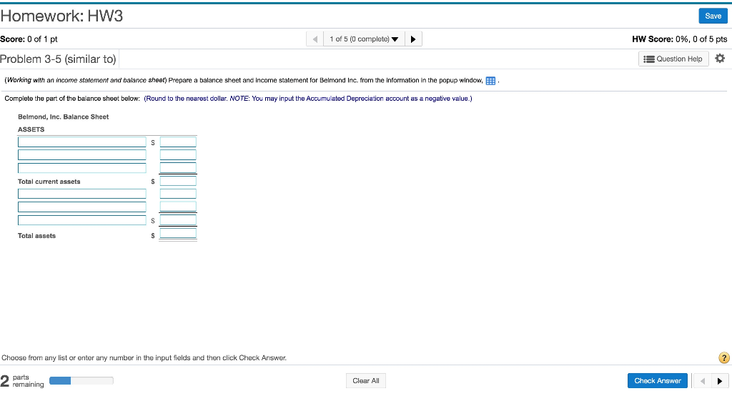 Interest expense Depreciation expense Sales Accounts receivable Accounts payable Long-term debt Cost