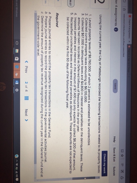  Te ter 4 assignments Help Save & Exit Submit Check my