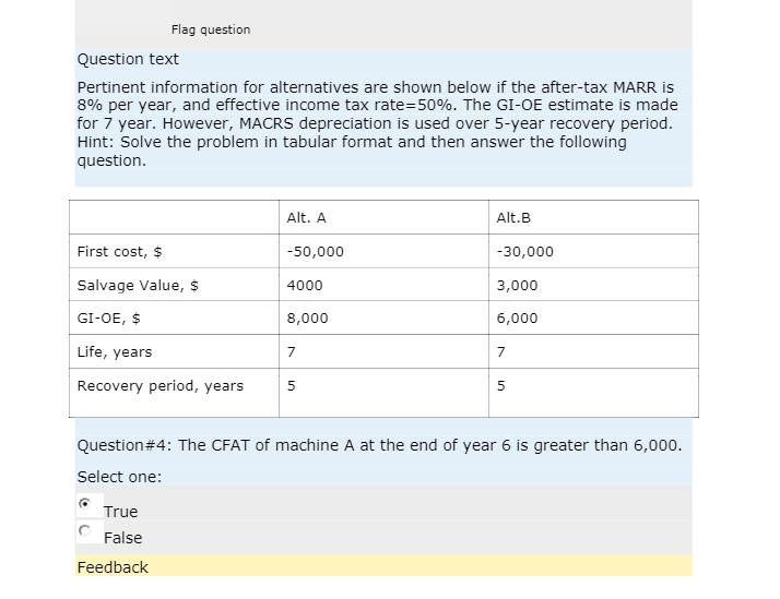  plz show work, answer is false Flag question Question text Pertinent
