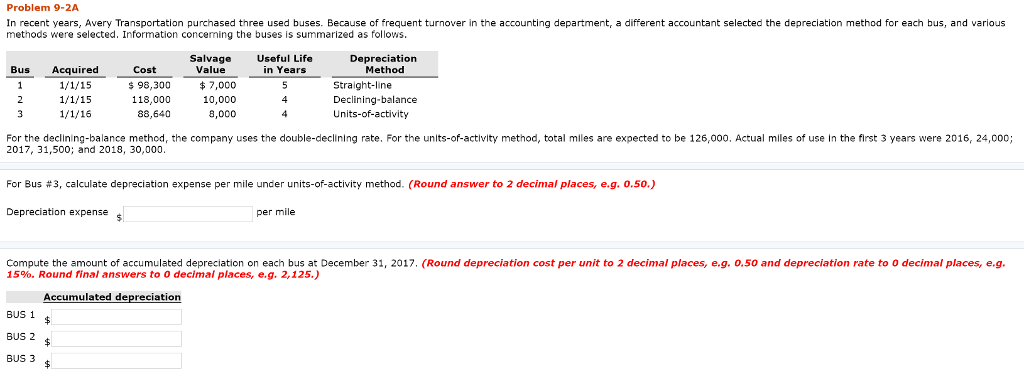 i am so confused with this please help Problem 9-2A In recent