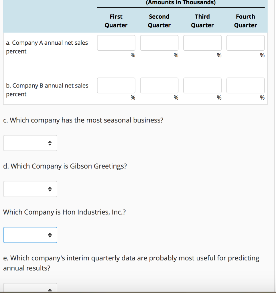 Company A and Company B. One of these companies is Gibson Greetings,