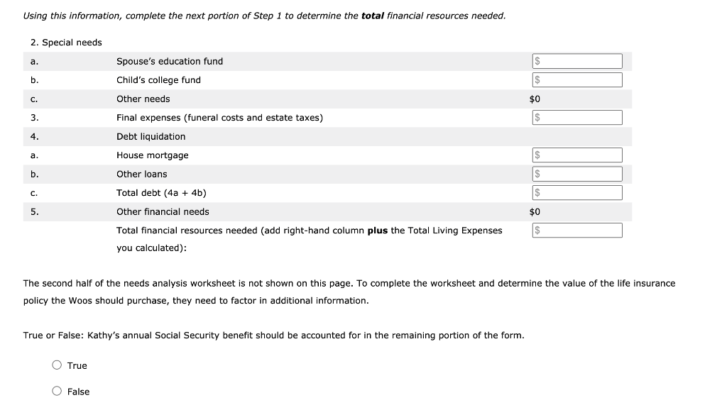 daughter, age 5. Kevin is the primary earner, making $87,000 per year.