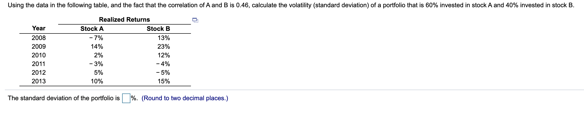 Please answer correctly Using the data in the following table, and the