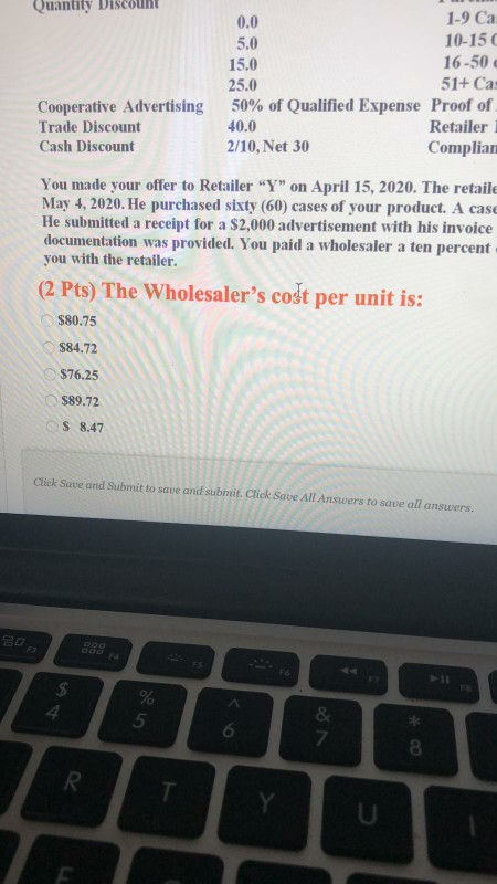 down the remaining sweaters $20 each and sold them for $30 each.