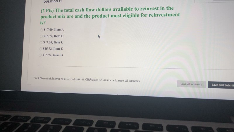 save and submit. Click Save A QUESTION 2 2 points However, for