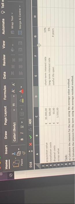  Home Insert Draw Page Layout Formulas Data Review View Automate